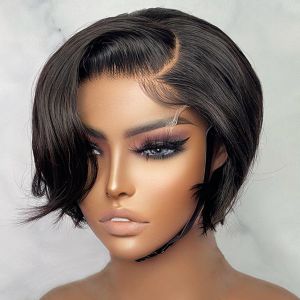 Affordable 4x4 Lace Closure Short Pixie Cut Wig