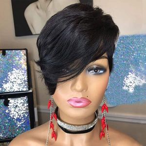 Side Part Pixie Cut Bob Wig Lace Front Wigs