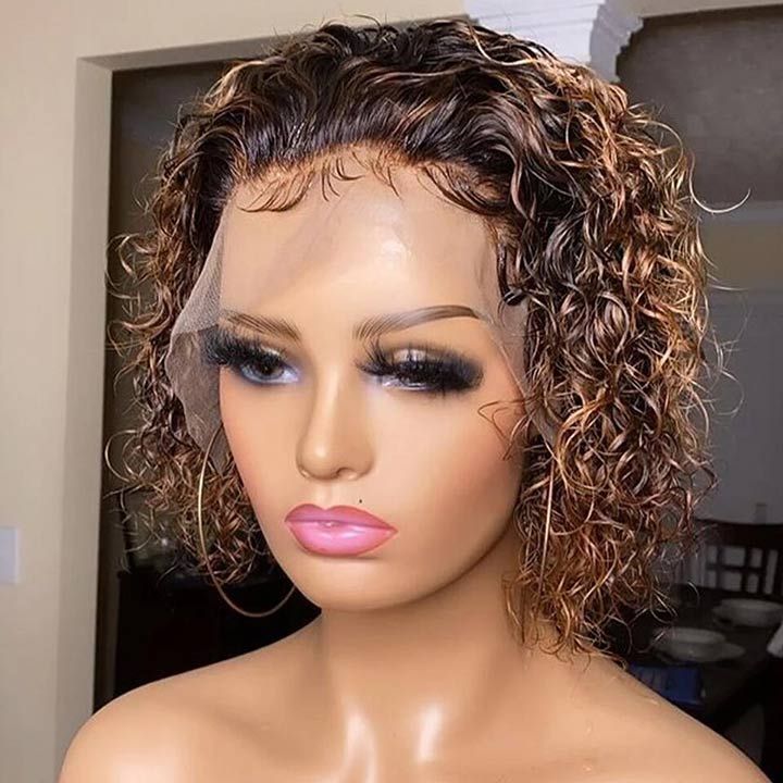 Pixie Cut Wig Human Hair Bob Wig