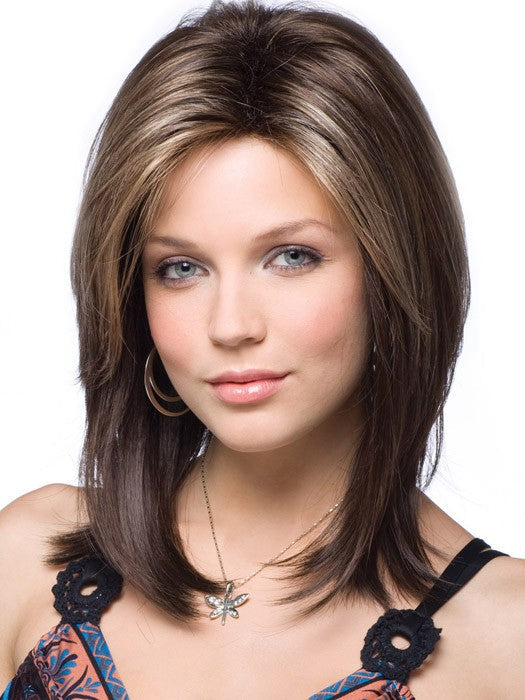 Long Straight Hair Synthetic Lace Front Cap 14 Inches